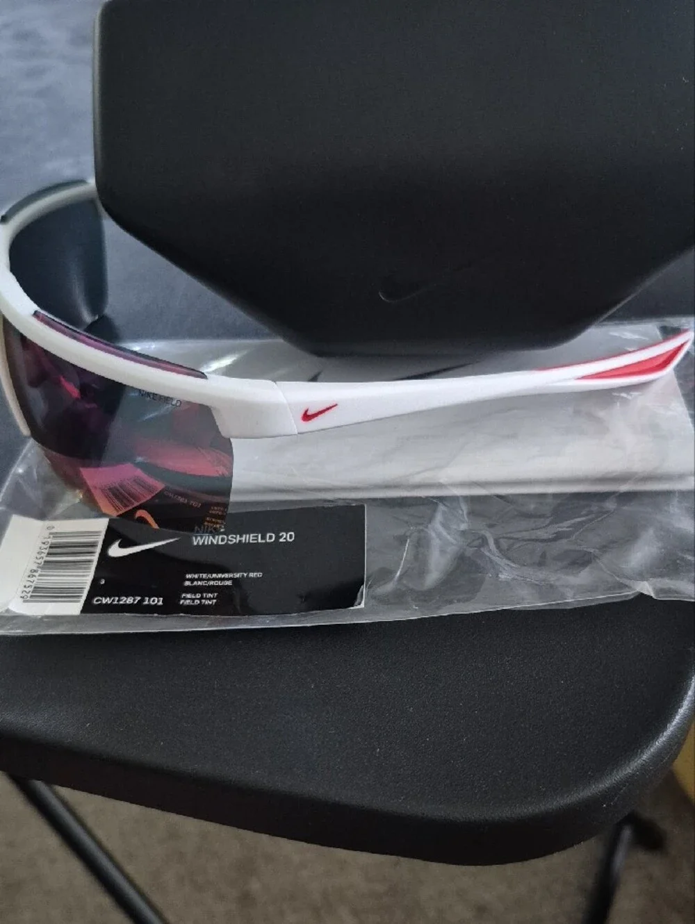 Nike Windshield 2.0 White Frame Sunglasses With Original Case And Booklet